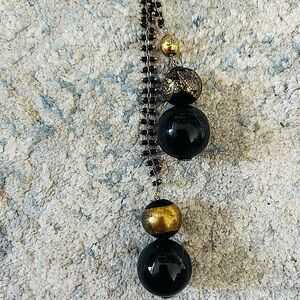 Salviati Venezia hand-blown glass bead lariat
